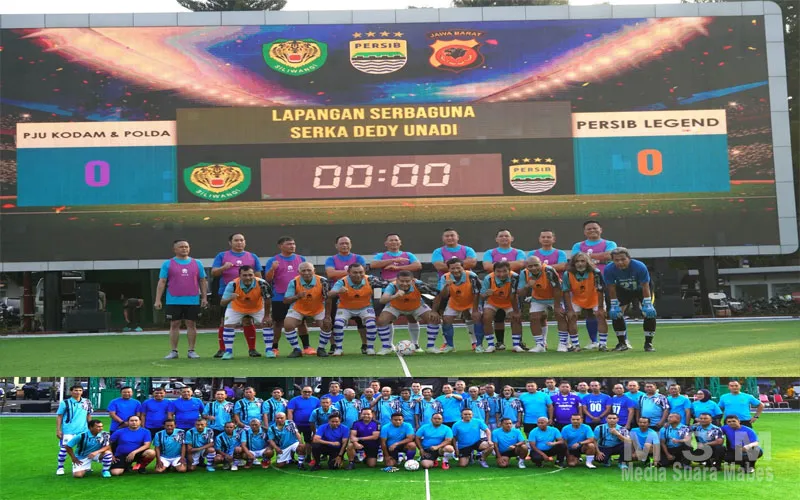 Kodam III/Siliwangi dan Polda Jabar Pererat Sinergitas Bersama Persib Legend melalui Mini Soccer dan Nobar Piala Dunia 2026