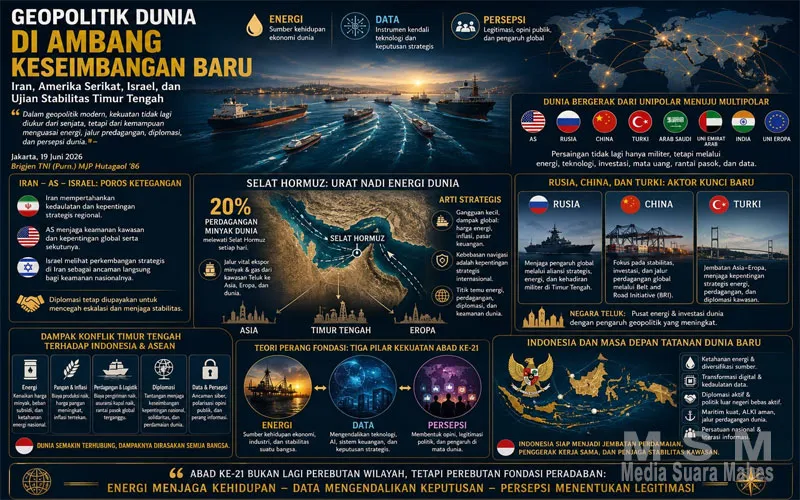 Geopolitik Dunia di Ambang Tatanan Baru: Konflik Timur Tengah dan Tantangan bagi Indonesia