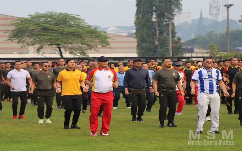 Olahraga Bersama TNI-Polri dan Forkopimda Perkuat Sinergitas di Wilayah Kogartap II/Bandung