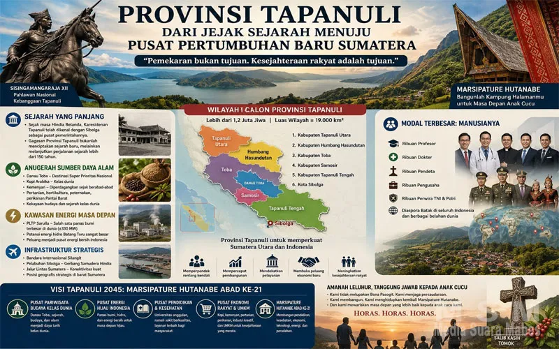 Provinsi Tapanuli Dinilai Strategis Jadi Pusat Pertumbuhan Baru Sumatera