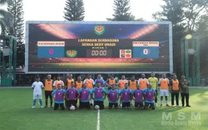 PJU Kodam III/Siliwangi dan Keluarga Besar TNI Perkuat Soliditas melalui Mini Soccer