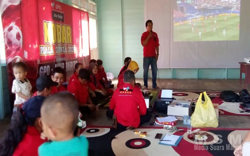 Pererat Persatuan, GPD Alur Barito Gelar Nobar Uruguay vs Spanyol di Desa Ipu
