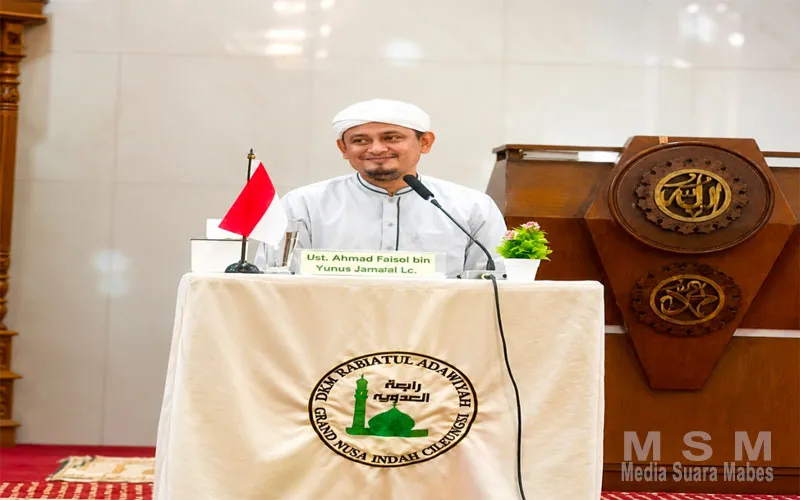 Kajian Risalatul Mu’awanah, Ustadz Faisol Ajak Perkuat Ukhuwah Islamiyah