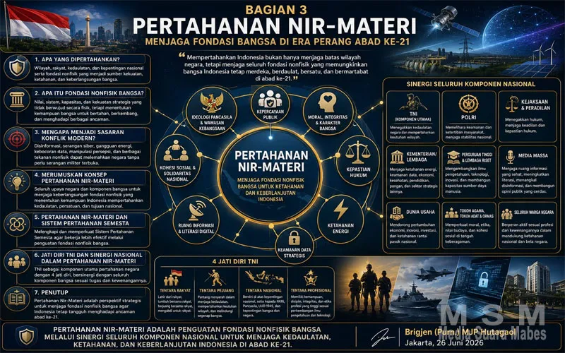 Pertahanan Nir-Materi Menjadi Kunci Ketahanan Bangsa di Abad Ke 21