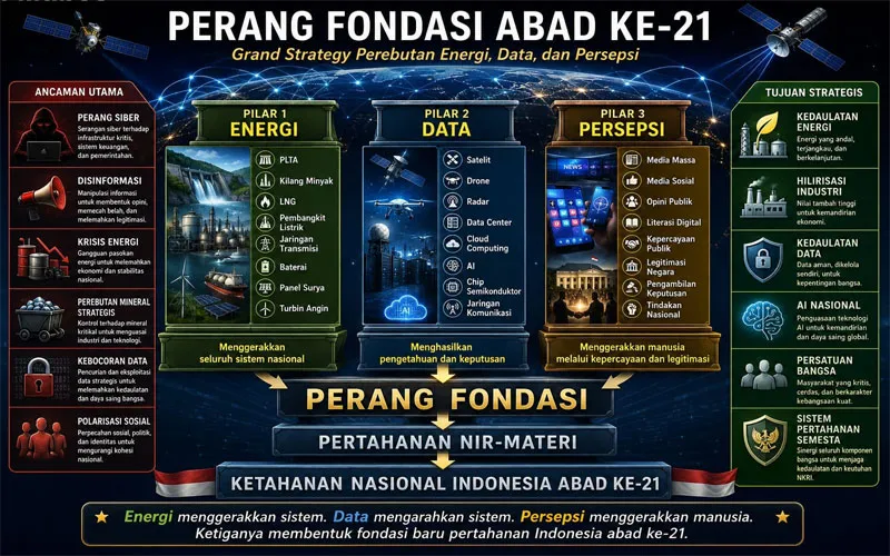 PERTAHANAN INDONESIA ABAD KE-21: Perang Fondasi Menjadi Medan Perebutan Strategis Global