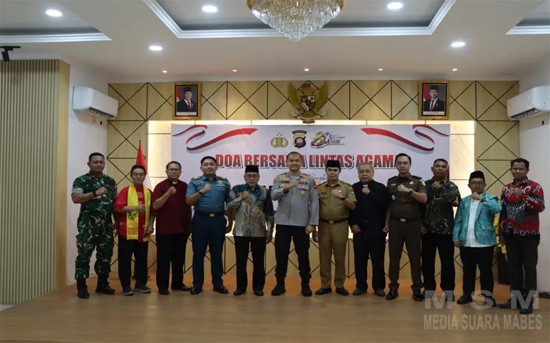 Semangat Persatuan Sambut Hari Bhayangkara ke-80, Polres Ketapang Gelar Doa Bersama Lintas Agama