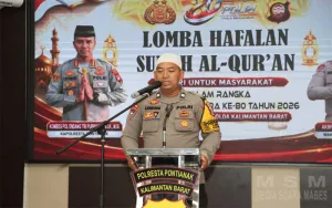 Polresta Pontianak Gelar Lomba Hafalan Surah Al-Qur’an, Juara Pertama Berhadiah Umrah
