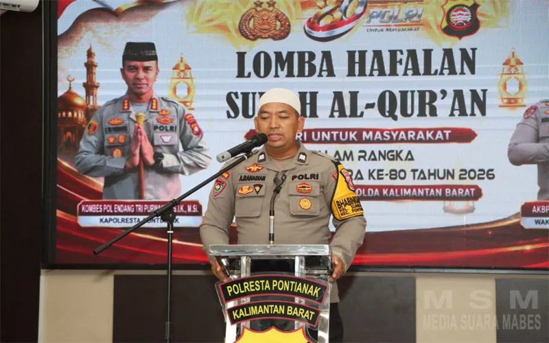 Polresta Pontianak Gelar Lomba Hafalan Surah Al-Qur’an, Juara Pertama Berhadiah Umrah