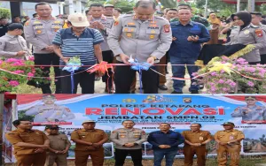 Wujud Nyata Pengabdian Polri untuk Pendidikan di Hari Bhayangkara Ke-80, Kapolres Ketapang Resmikan Jembatan SMPN 02 Muara Pawan
