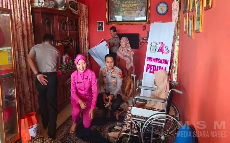 Giat Hari Bhayangkara ke-80, Polres Empat Lawang Anjangsana ke Warakawuri dan Purnawirawan Polri, Wujud Kepedulian Keluarga Besar Bhayangkara