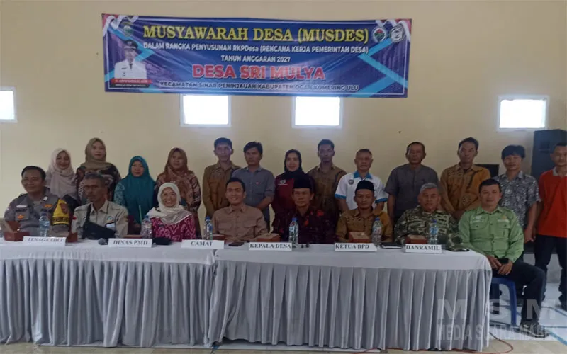 Kadin PMD OKU Tety Verawati Hadiri Musdes Desa Sri Mulya, Bahas Penyusunan RKP Desa 2027