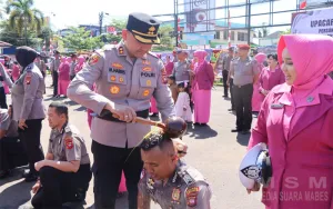 Kapolres Ketapang Pimpin Upacara Kenaikan Pangkat 73 Personel Periode 1 Juli 2026
