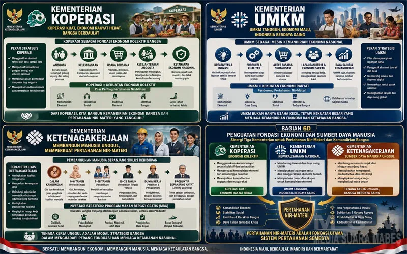 Pertahanan Nir-Materi Jadi Pilar Strategis Indonesia Abad ke-21, Penguatan Koperasi, UMKM, dan SDM Dinilai Krusial