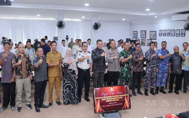 Kawal Demokrasi Berkualitas, Polda Kalbar Hadiri Pleno Pemutakhiran Data Pemilih Semester I 2026