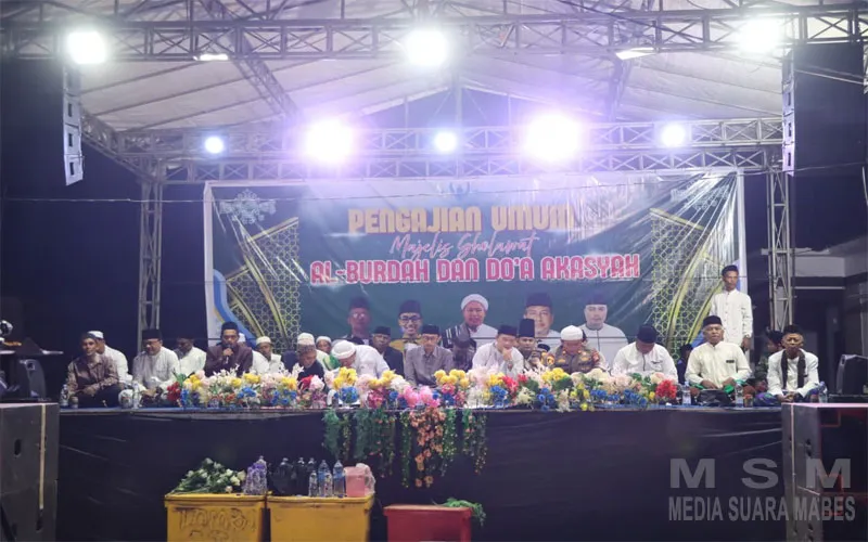 Perkuat Ukhuwah Islamiyah Wakapolres Ketapang,Hadiri Penutupan Pengajian Majelis Sholawat Al-Burdah dan Doa Akasyah
