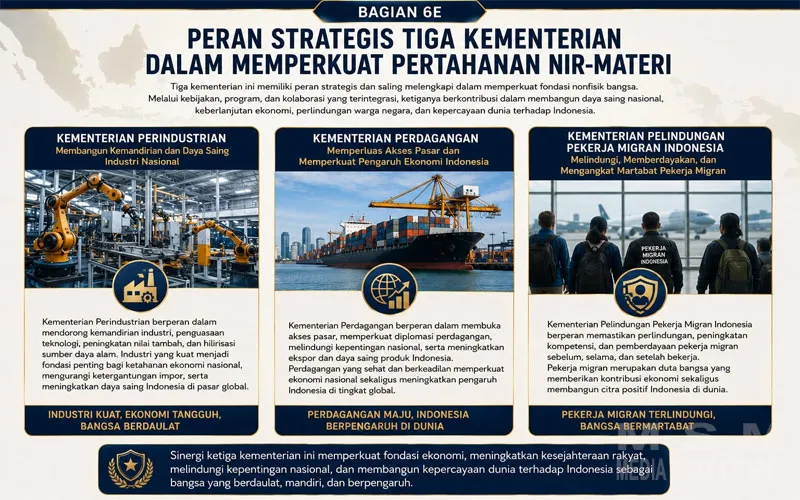 Pertahanan Nir-Materi Jadi Pilar Strategis Indonesia Abad ke-21, Industri, Perdagangan, dan Pekerja Migran Dinilai Berperan Vital
