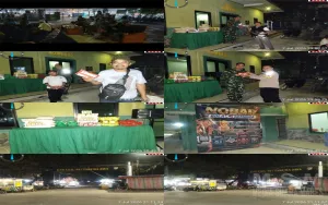 Danramil 02/Tarumajaya Gelar Nobar Bersama Warga dan pedagang UMKM Lokal