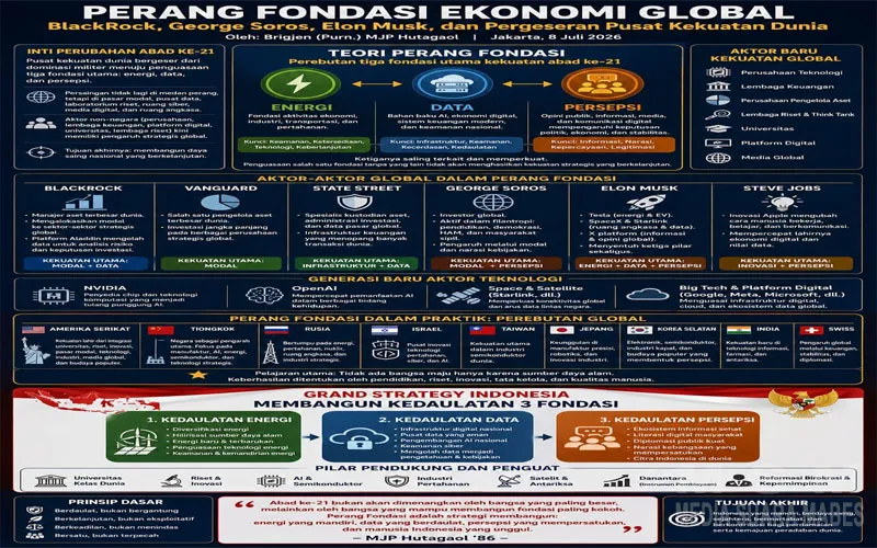 PERANG FONDASI EKONOMI GLOBAL: BlackRock, George Soros, Elon Musk, dan Pergeseran Pusat Kekuatan Dunia