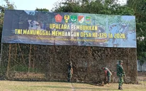 Upacara Pembukaan TNI Manunggal Membangun Desa (TMMD) ke-129 TA 2026 Resmi Digelar, Usung Tema “TMMD Satukan Langkah, Membangun Negeri dari Desa”