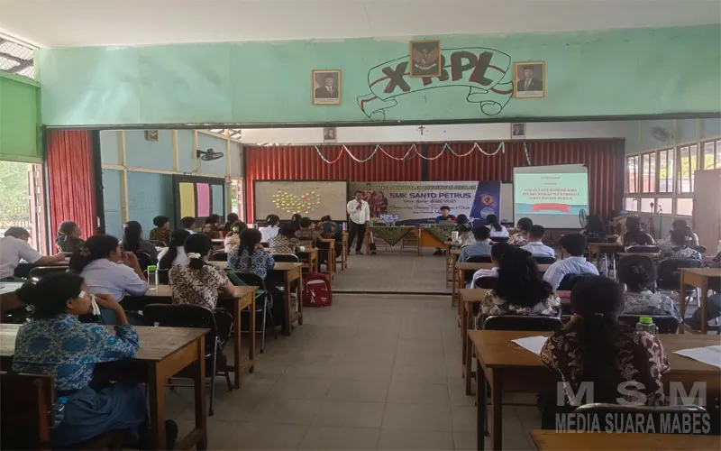Sat Resnarkoba Polres Ketapang Gencar Edukasi Pelajar SMK Santo Petrus, Ajak Generasi Muda Jauhi Narkoba