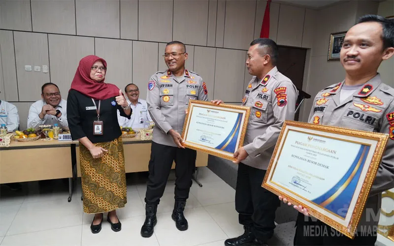 10 Polres Jajaran Polda Jateng Raih Predikat Pelayanan Sangat Baik dari Ombudsman RI, Wujud Komitmen Tingkatkan Kualitas Layanan Publik