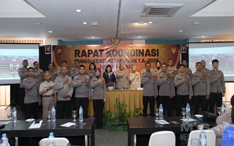 Rapat Koordinasi Fungsi Kesekretariatan Polda Kalbar 2026 Tingkatkan Profesionalisme dan Tata Kelola Administrasi
