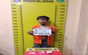 Miliki Sabu dan Coba Kabur, Seorang Pria Dibekuk Satresnarkoba Polresta Deli Serdang dan  Polsek Pagar Merbau