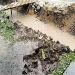 Galian Drainase Terbengkalai di Sedau, Bahu Jalan Rawan Longsor