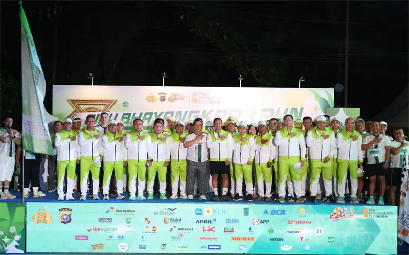 Kapolda Flag Off Riau Bhayangkara Run 2026: Riau Melawan Karhutla
