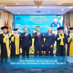 Tiga Perwira TNI AU Raih Gelar Doktor Ilmu Ekonomi di Universitas Trisakti