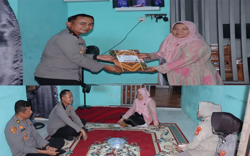 Polres Kampar Salurkan Tali Asih kepada Keluarga Almarhum AIPTU Zainal Efendi