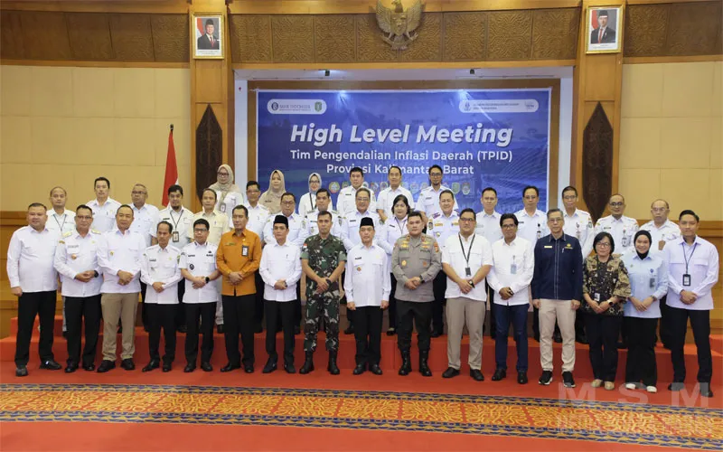 Kapolda Kalbar Hadiri High Level Meeting TPID, Dukung Pengendalian Inflasi dan Stabilitas Kamtibmas