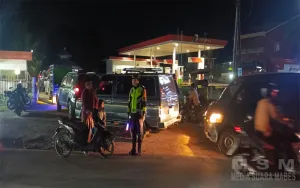 Polsek Benua Kayong Polres Ketapang Lakukan Pengamanan SPBU, Antisipasi Pengisian BBM Berulang