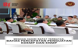 Menhan Sjafrie Hadiri Ratas di Istana, Pemerintah Percepat Penguatan Koperasi Merah Putih