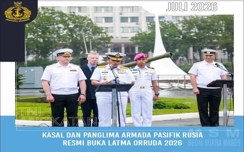 TNI AL dan Armada Pasifik Rusia Buka Latma Orruda 2026 di Vladivostok