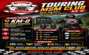 MSM Club Gelar Touring Ke-2 Menuju KM 0 Bojong Koneng Bogor, Wujud Soliditas dan Kebersamaan Keluarga Besar Media Suara Mabes