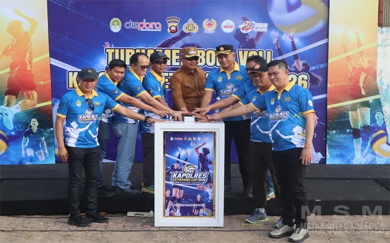 Mewakili Kapolres, Wakapolres Ketapang Resmi Buka Open Turnamen Bola Voli Kapolres Ketapang Cup Tahun 2026