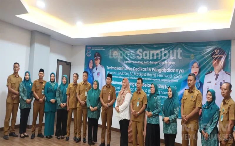 SERTIJAB BARU: H. Mukroni Siap Pimpin Dispora Kota Tangsel, Masyarakat Pamulang Dipimpin Camat Baru H. Mamat