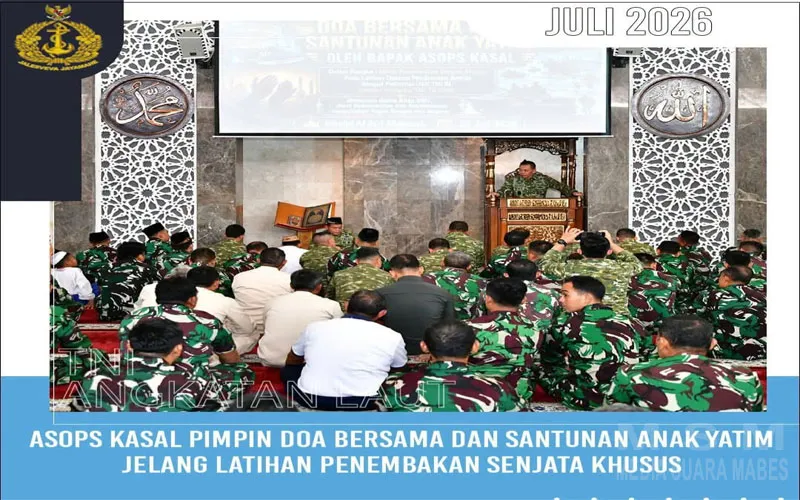 TNI AL Gelar Doa Bersama Dan Santuni Anak Yatim Jelang Latihan Operasi Amfibi 2026