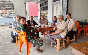 Ngopi Bareng Aparat Kelurahan, Babinsa, Bhabinkamtibmas dan Media, Wujudkan Sinergi Jaga Kamtibmas