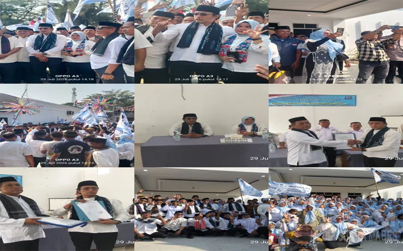 Antusiasme Masyarakat Desa Pantai Makmur Kawal Pendaftaran H. Mursan Hamdani, S.E., Resmi Mencalonkan Diri Melanjutkan Kepemimpinan Tiga Periode