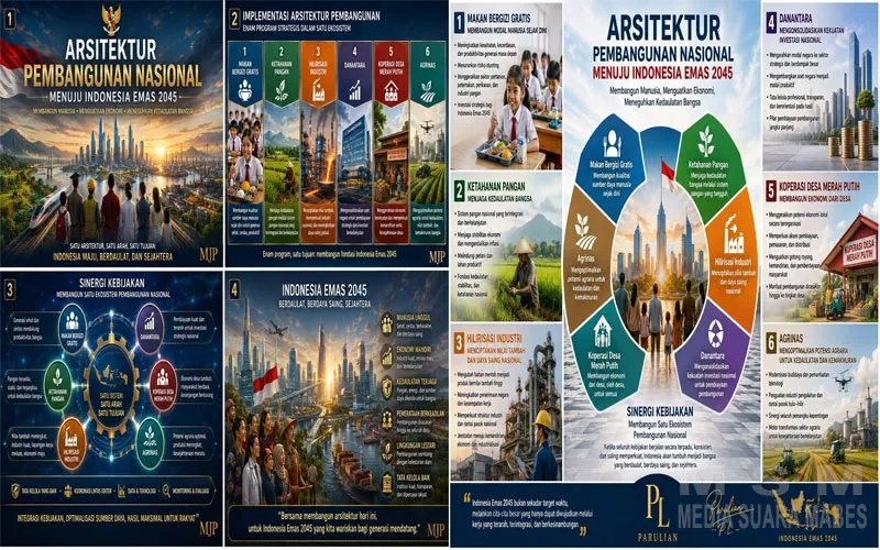 Membaca Arsitektur Pembangunan Indonesia Emas 2045: Analisis Brigjen (Purn.) MJP Hutagaol tentang Keterkaitan Kebijakan Strategis Nasional