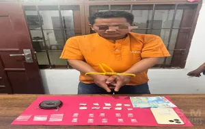 Polsek Tambang Tangkap Pengedar Narkoba, Sita 10 Paket sabu-sabu