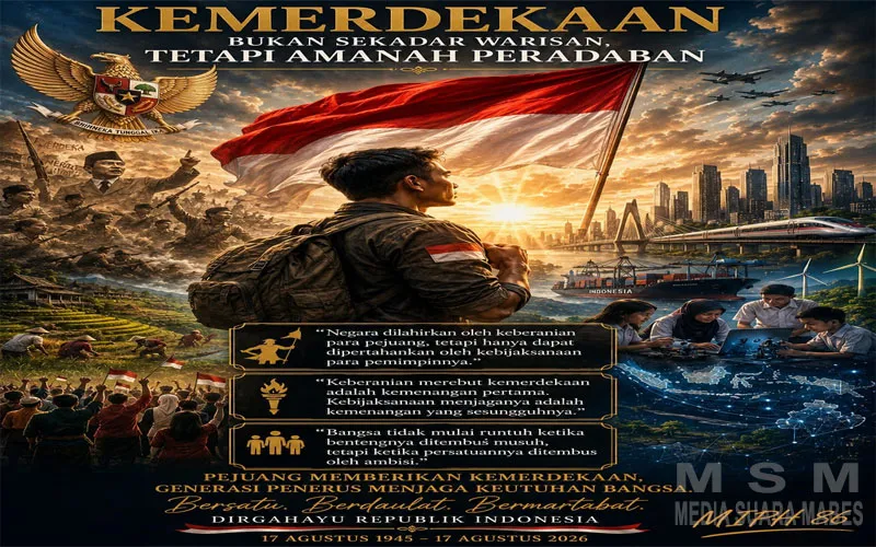 Refleksi HUT Ke-81 RI, Brigjen TNI (Purn.) MJP Hutagaol: Keberanian Melahirkan Negara, Kebijaksanaan Menjaga Kemerdekaan