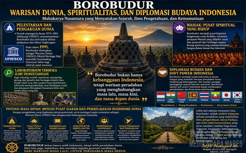 Borobudur, Puncak Peradaban Nusantara: Brigjen (Purn.) MJP Hutagaol Kupas Jejak Kejayaan Jawa Kuno