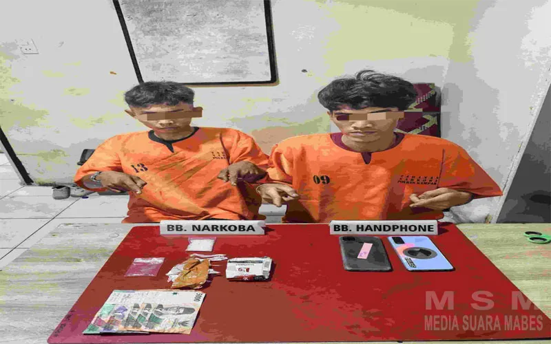Dua Pelaku Narkoba di Tangkap Polsek Kampar Kiri, Sita 12.07 Gram Sabu-sabu