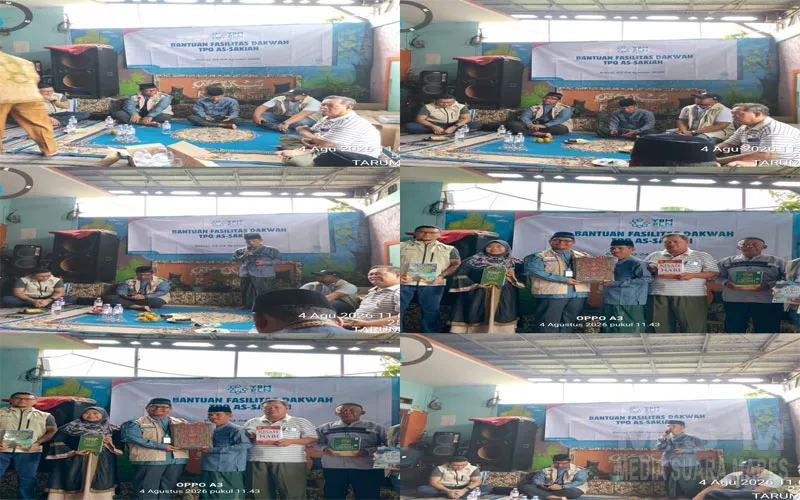 YBM PLN UIP JBB dan PLN UPP JBB 3 Salurkan Bantuan dan Santunan untuk TPQ As Syakia di Desa Setiamulya