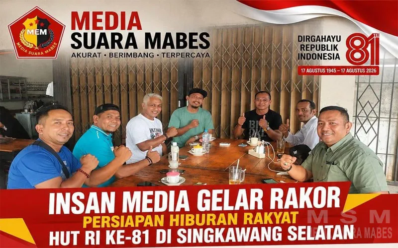 Insan Media Gelar Rakor Persiapan Hiburan Rakyat HUT RI ke-81 di Singkawang Selatan
