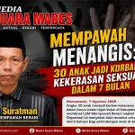 Mempawah Menangis: 30 Anak Jadi Korban Kekerasan Seksual Dalam 7 Bulan