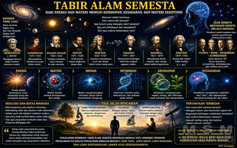 Tabir Alam Semesta: Dari Energi dan Materi Menuju Kehidupan, Kesadaran, dan Misteri Eksistensi